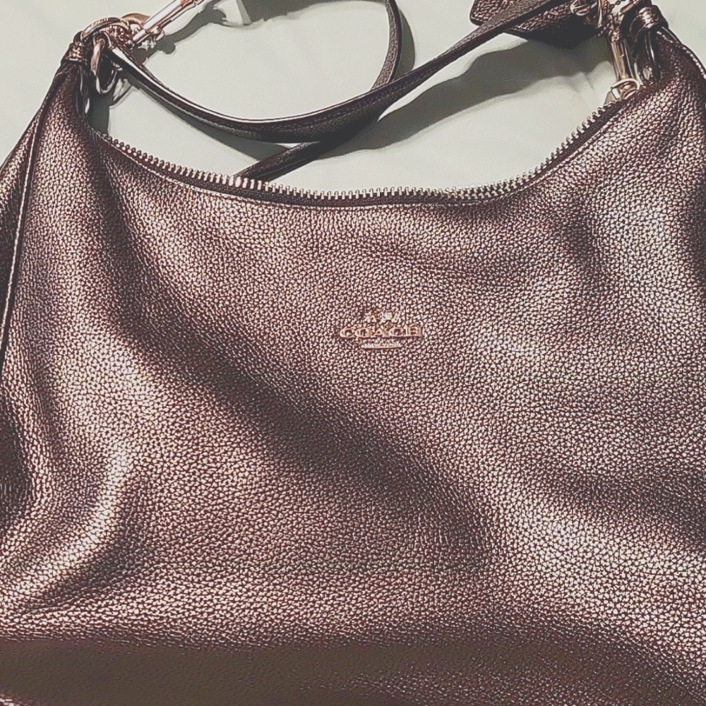 Coach pewter color shoulder and crossbody bag